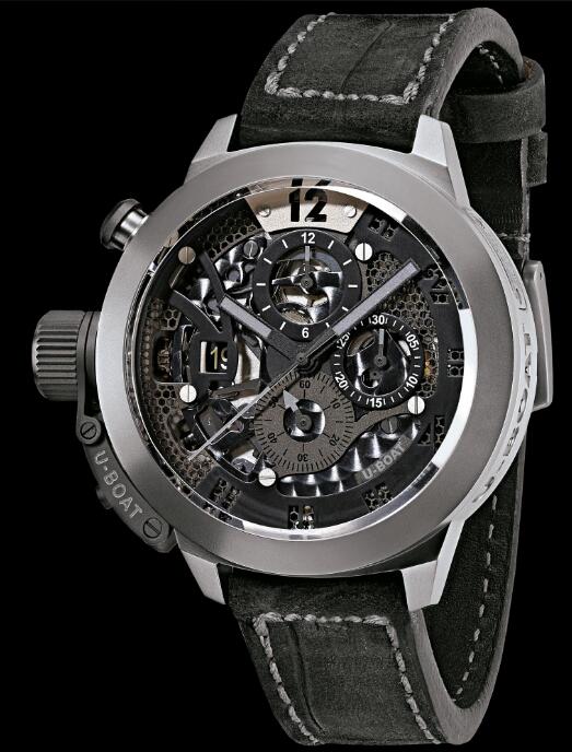 Replica U-BOAT Watch Classico Titanium Tungsten Skeleton 8060